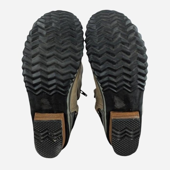 Sorel x Anthropologie Two-Tone Slim Tall Boot Suede Leather Side Zip Size 6 - Picture 7 of 8